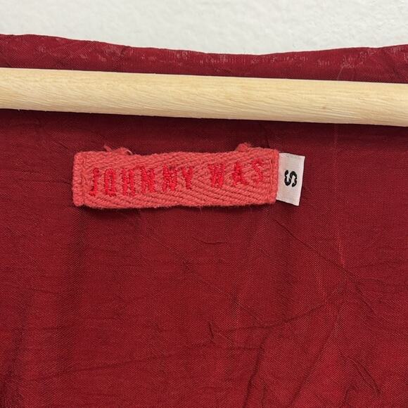 Johnny Was Floral Embroidered Colorful Lightweight Boho Bohemian Tunic Top Small - Picture 7 of 13